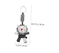 BESPORTBLE Black and White Crib Pendant Rattle Sensory Hanging Wind Chime for Newborn Early Education Stimulates Hearing and Visual Development Plaything Gift