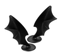 BESPORTBLE Black Miniature Wings Helmet Decor - 1 Pair Diy Evil Wing Accessories for Motorcycle Helmets Universal Fit Creative Design for Bikers and Cosplay