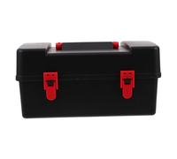 BESPORTBLE Black Plastic Battling Top Storage Case with Handle Gyro Organizer for Spinning Tops and Launchers Portable Travel Box with Protective Liners