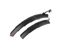BESPORTBLE Black Plastic Mountain Bike Mudguard Set, Front and Rear Mudflaps for Cycling, Easy to Remove and Carry, Sturdy Mud Guards for Bike Tires