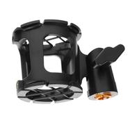 BESPORTBLE Black Shockproof Microphone Rack with Anti-vibration Design Flexible Shockmount Holder for Professional Vocal Recording and Outdoor Use