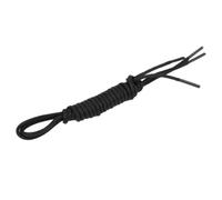 BESPORTBLE Black Waxed Cotton Pair 120cm round Shoelaces for Brogues Shoes | Easy Threading, Dress Shoe Replacement, Classic Office Look, 3mm round Profile, Black Finish