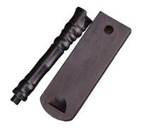 BESPORTBLE Black Wooden Flute Display Rack Stand, Delicate Adornment Storage Holder for Individual or Home Use, Beautiful Instrument Desktop Storage Stand