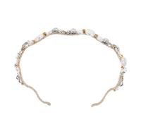 BESPORTBLE Bling Pearl Headband for Women Elegant Jeweled Hair Accessory Statement Headbands with Unique Design Fashionable Embellished Hairpiece for Special Occasions