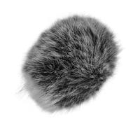 BESPORTBLE Blowout Microphone Wind Muff Cover Black and White Fluffy Wind Deflector for Clip Mic Noise Reduction Mic Windscreen Compatible with Rode Wireless and Desktop Microphones