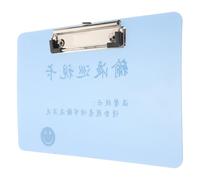 BESPORTBLE Blue Hospital Clipboard with Sturdy Clip, Pp Material, Multipurpose Portable Writing Board for Nursing and Record Keeping, Non-Bend, Smooth Design for Office and Hospital Use