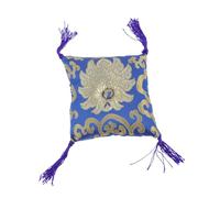 BESPORTBLE Blue Nepal Style Buddha Sound Bowl Cushion Pad Made of Cloth for Protecting the Sound Bowl Practical Rounded Mat for Meditation and Home Use Color Random Color