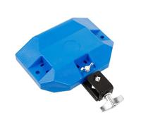 BESPORTBLE Blue Plastic Cowbell for Drum Set, Dual-tone Hand Percussion Instrument Accessory, Professional Musical Instrument Cow Bell for Band and Drum Kit