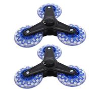 BESPORTBLE Blue Triangular Stair Climbing Wheels Sturdy Replacement Parts Universal Compatibility with Iron and Plastic Material for Shopping Carts for Grocery and Outdoor Carts