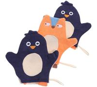 BESPORTBLE Body Scrubbing Towels 3Pcs Cotton Bath Mitts for Boys and Bath Time Fun and Gentle Cleaning