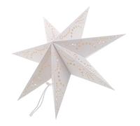 BESPORTBLE Boho White Paper Star Lantern Shade Seven-Pointed Origami Star Decor for Christmas Wedding Party Window Hanging Reusable
