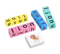 BESPORTBLE Boy Girl Spelling Games Alphabet Cognition Toy with Word Cards for Boys and Girls Educational Puzzle for Toddlers Creative Fun Letter Matching Activity