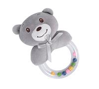 BESPORTBLE Boy Girl Teether Shaker Ring Grey Bear Sensory Toys for Boy Girl Newborn Accessories Music Hand