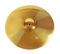 BESPORTBLE Brass Alloy Splash Cymbal for Drum Set Metal Practice Cymbal 14-inch for Electronic Drums and Musical Instruments