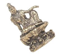 BESPORTBLE Brass Avalokitesvara Figurine Quan Yin Statue Desktop Ornament Indoor Home Décor Bodhisattva Sculpture Spiritual Decoration for Living Room Office