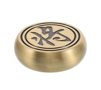 BESPORTBLE Brass Chinese Calligraphy Paperweight 3.9cm Small Metal Painting Paper Holder for Desktop Office Home Letterweight