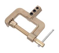 BESPORTBLE Brass Welding Ground Clamp for Welders with Thickened Contact Design and Sturdy Spring Structure, Electroplated Copper Earth Clip Suitable for Workshop and Field Welding Jobs