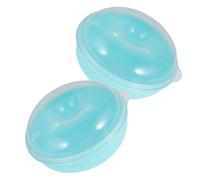BESPORTBLE Bread Storage Container 2-Pack Clear Plastic Bread Box with Lid Reusable Bagel Holder and Doughnut Keeper for Kitchen Countertop Compact 4.92X4.92X2.56In Food Storage Solution