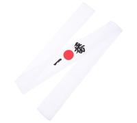 BESPORTBLE Breathable Cotton Japanese Style Karate Head Strap with Good Absorbability, Reusable White Headband for Cooking and Face Washing, Portable Chef Accessory for Daily Use