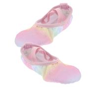 BESPORTBLE Breathable Dance Flats for Slip Sole for Ballet Yoga Gymnastics Comfortable Practice Footwear Gradient Pink