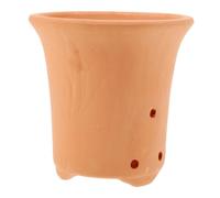 BESPORTBLE Breathable Orchid Planter Clay Flower Pot Hollow Succulent Cactus Pot Medium Tall Terracotta Planter for Indoor Balcony Gardening