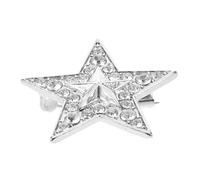 BESPORTBLE Brooch Pin Rhinestones for Women Alloy Five-pointed Star Lapel Pin Decorative Brooch for Jackets Coats and Scarves