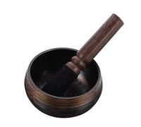 BESPORTBLE Buddha Sound Bowl for Meditation and Yoga Simple Wooden Rod for Desktop Decorations and Creating Soothing Meditation Music Bowl Experience