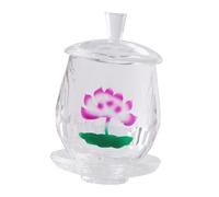 BESPORTBLE Buddhist Worship Cup Decorative Glass Offering Water Cup for Temple and Home Rituals Reusable Holy Water Vessel for Buddhist Worship and Eastern Cultural Decoration