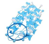 BESPORTBLE Butterfly Crib Mobile and Felt Ball Hanging Ornament for Baby Girl Nursery Bedroom Decoration Soft Fabric Mobile for Girls