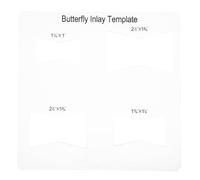 BESPORTBLE Butterfly Inlay Template and Multi-Functional Features Router Jig Four-in-one for Accurate Marking and Scribing for Woodworking Acrylic Material in Home Renovation and Crafts