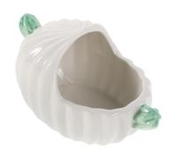 BESPORTBLE Cactus Ceramic Hamster Bath Tub - Portable Small Animal Sand Bath Container for Hamsters and Chinchillas, Pet Bathroom Accessory for Dust Bathing and Cage Decoration