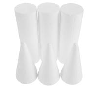 BESPORTBLE Cake Dummy with Sturdy Support and DIY Layering Styling 3 Sets White Castle Inspired Foam Pillar Shaped Decorative Model for Weddings and Corporate Events