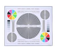 BESPORTBLE Camera Lens Test Chart Color Calibration Card Self-Adhesive Lens Focusing Test Diagram for Indoor and Outdoor CCTV Setup and Precise Image Evaluation