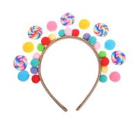 BESPORTBLE Candy Cane Lollipop Headband for Adorable Cartoon Hairband with Sweet Candy Design Party Hair Accessories for Birthday Holiday and Theme Park Celebrations
