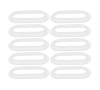 BESPORTBLE Cardboard Box Handles 10-Pack Transparent Plastic Straps 4.33X2.17 Inch Functional for Moving and Storage of Small Cartons with Ergonomic Grip