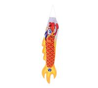 BESPORTBLE Carp Streamer Dragonfly Wind Sock Flag Windmill Windsock Chime Feeder Plant Hanger Kit Outdoor Decorative Flag Dragon Wind Sock Sun Catcher Flag Pole Polyester Cloth Orange