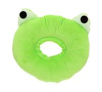 BESPORTBLE Cartoon Plush Cat Recovery Collar Soft Scratch Neck Cone for Cats after Adorable Design for Suitable for Abdominal Injuries and Skin Issues Frog