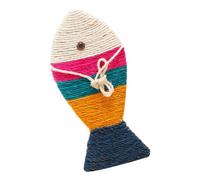 BESPORTBLE Cat Playing Mat Fish Shaped Sisal Pad for Indoor Cats and Kittens Claw Grinding Scratch Board Protects Furniture and Offers Interactive Fun