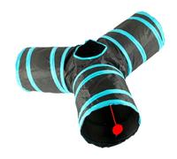 BESPORTBLE Cat Tunnel Cat Exercise Puzzles for Indoor s Play Tunnels Kitten 3 Way Animal Tubes Things s Funny Play Polyester