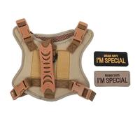 BESPORTBLE Cat Walking Harness and Leash - Tactical Cat Vest Harness - Escape Proof Pet Walking Padded Dog Vest Jackets Khaki