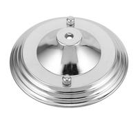 BESPORTBLE Ceiling Light Cover Plates Vintage Iron Canopy Plate Silver Finish Versatile Compatibility Built to Last Unique Design for Commercial Spaces and Other Settings