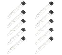 BESPORTBLE Centrifuge Tubes with Screw Caps Glass 10pcs 15ml Conical Smooth Flat Inner Surface, for Clinical Chemistry and Biochemistry Research Laboratory Use
