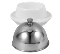 BESPORTBLE Ceramic Butter Dish with Lid for Condiments and Relish Portable Lightweight Sea Cucumber Platter Heat Preservation Food Container Easy to Clean and Stylish Serving Plate for