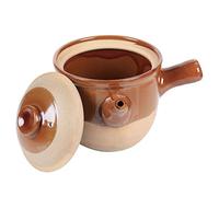 BESPORTBLE Ceramic Cooking Pot 1.5l Pottery Clay Traditional Stew Pot for Boiling Medicine, Heat Insulated Casserole for Soup, British Kitchen Use