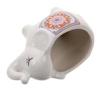 BESPORTBLE Ceramic Elephant Flower Pot for Succulent Plants with Cute Mom Planter Holding Baby Pot Design, White Colour, Easy to Manage and Care, for Indoor and Outdoor Decor