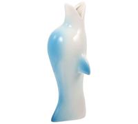BESPORTBLE Ceramic Flower Vase in Dolphin Shape for Home and Banquet Use Blue Gradient Colour with Elegant Design Purifying House and Beautifying Space Modern Decorative Vase for Flowers