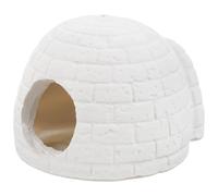 BESPORTBLE Ceramic Hamster Hideout Cave for Gerbils and Mice, White Cooling down Nest and Adorable Small Animal House for Hot Summer Seasons