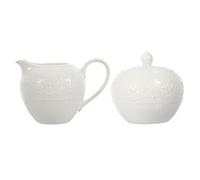 BESPORTBLE Ceramic Milk Pot and Sugar Pot Set with Lids Milk Jug and Sugar Bowl for Coffee Tea and Kitchen Storage Household Serving Container 4.33 X 2.87 X 2.80 in