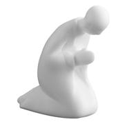 BESPORTBLE Ceramic Monk Figurine White Table Decoration Small Buddha Statue for Indoor Home Décor with Classic Zen Style and Lifelike Design