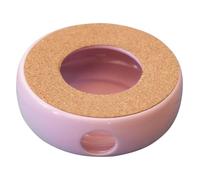 BESPORTBLE Ceramic Teapot Warmer Glass Base, Purple Tea Heater for Home Use, Practical Tea Accessory for Keeping Teapots Warm